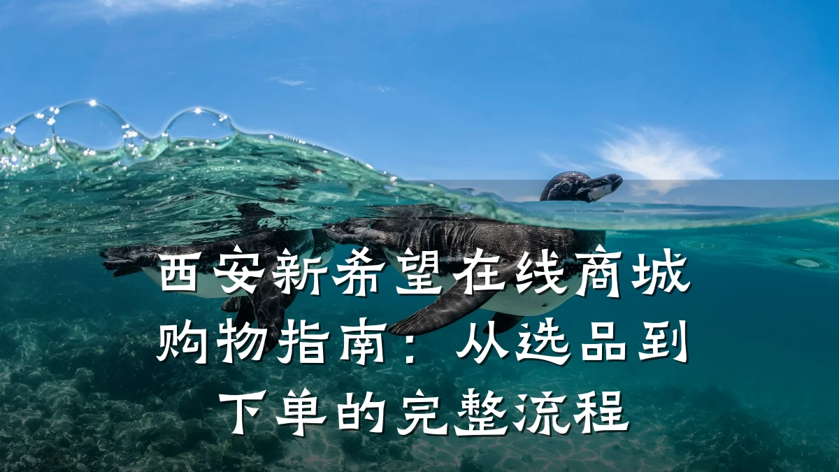 西安新希望在线商城购物指南:从选品到下单的完整流程