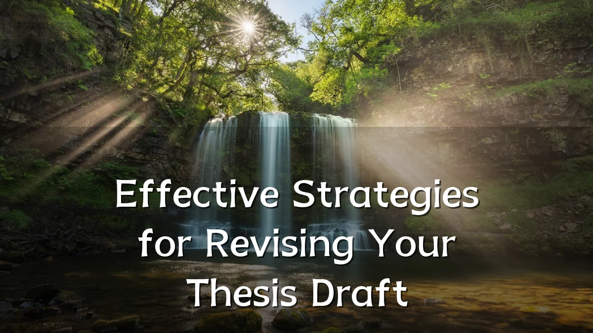 Effective Strategies for Revising Your Thesis Draft