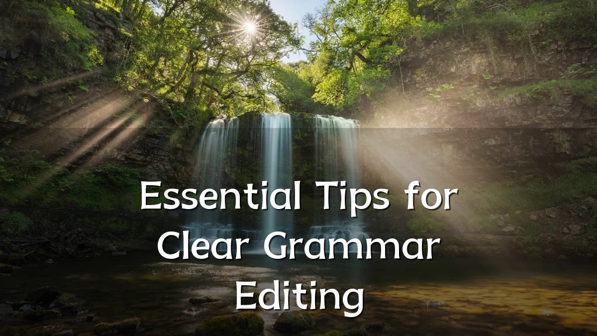 Essential Tips for Clear Grammar Editing