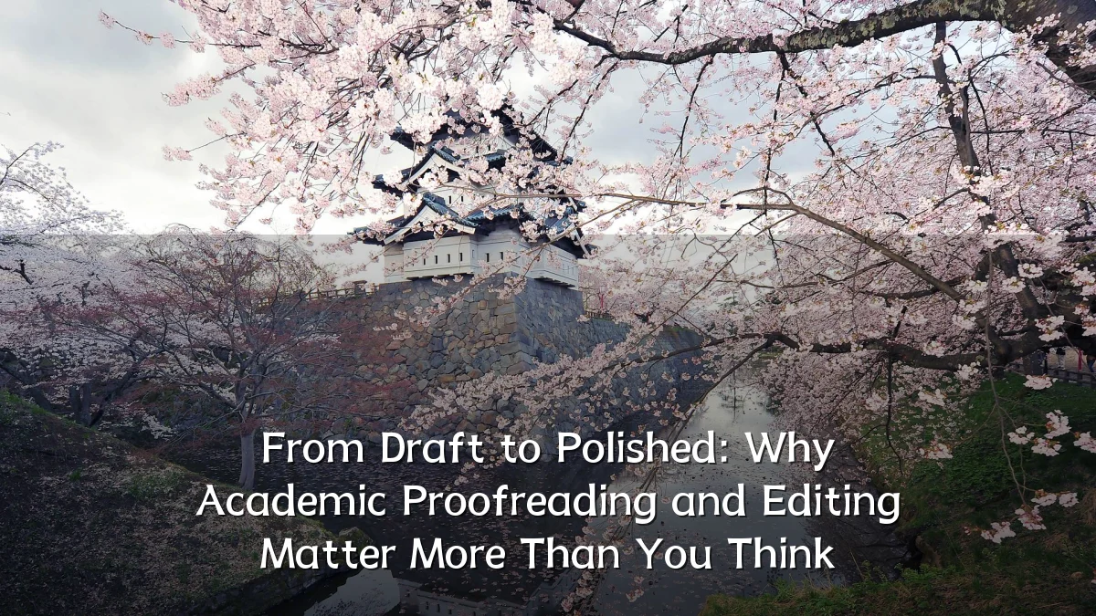 From Draft to Polished: Why Academic Proofreading and Editing Matter More Than You Think