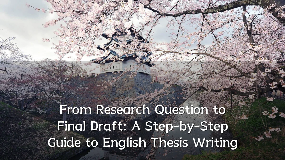 From Research Question to Final Draft: A Step-by-Step Guide to English Thesis Writing