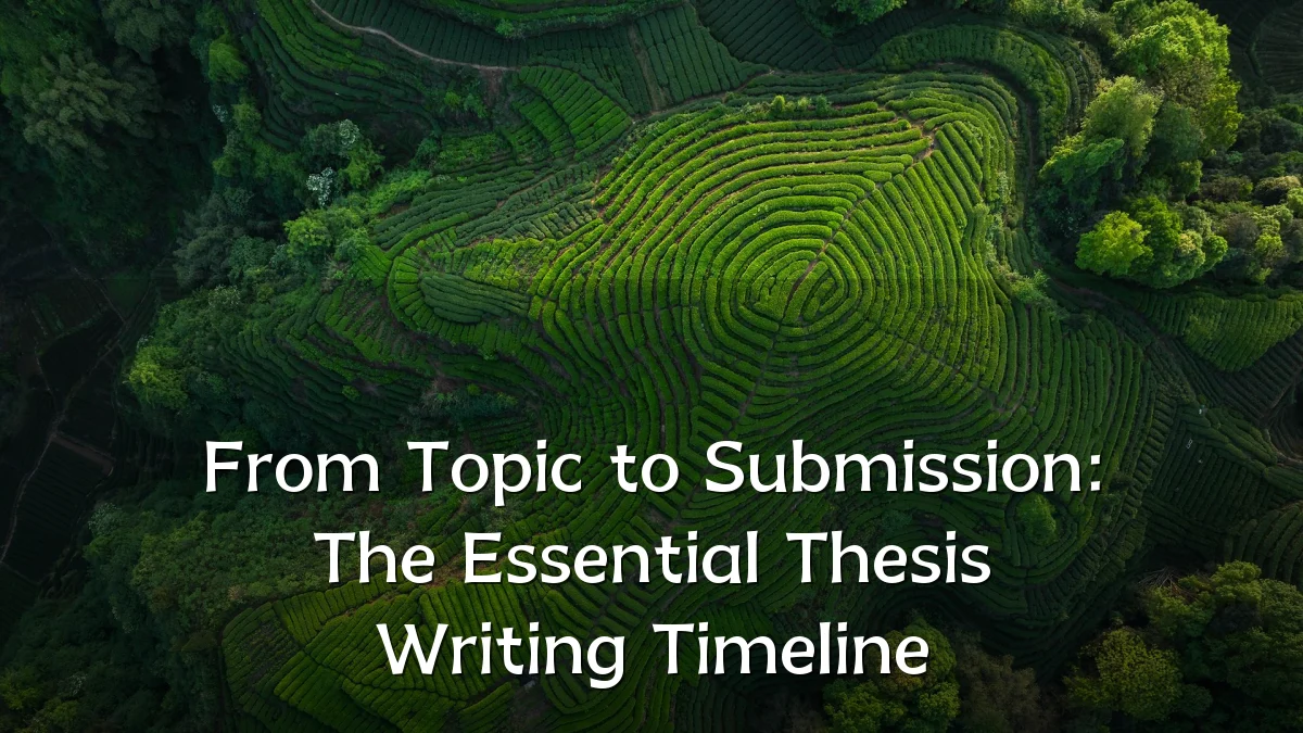 From Topic to Submission: The Essential Thesis Writing Timeline