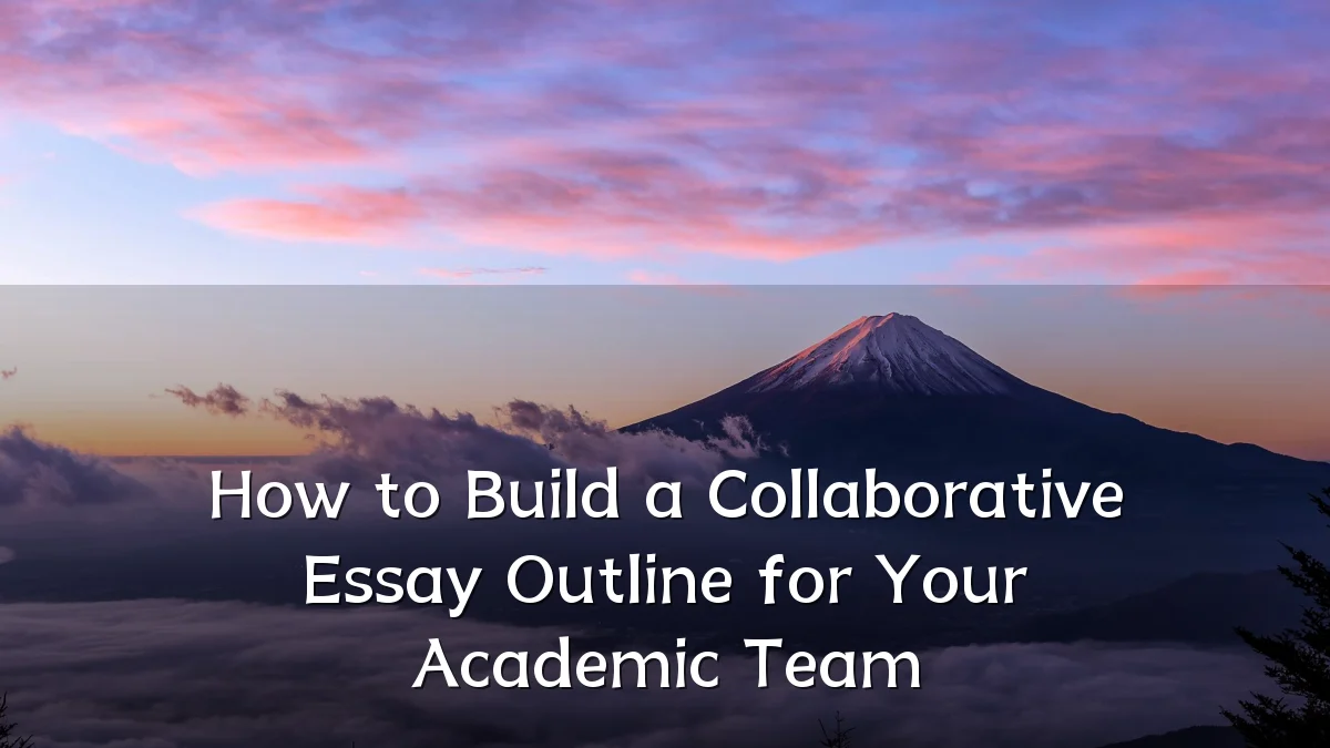 How to Build a Collaborative Essay Outline for Your Academic Team
