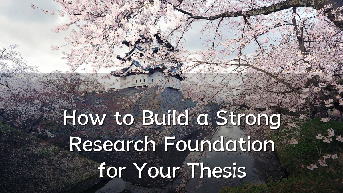 How to Build a Strong Research Foundation for Your Thesis
