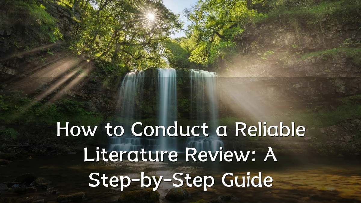 How to Conduct a Reliable Literature Review: A Step-by-Step Guide