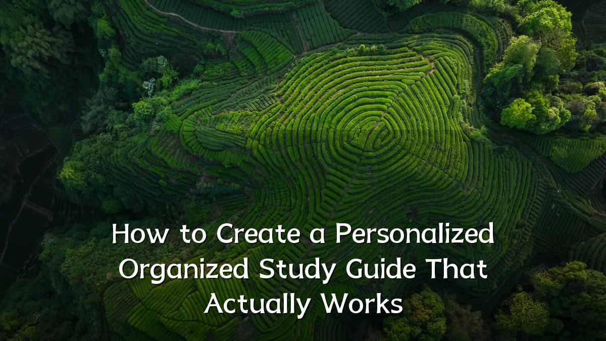 How to Create a Personalized Organized Study Guide That Actually Works