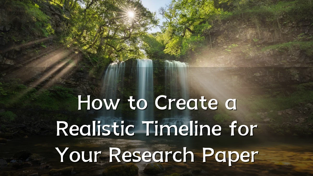 How to Create a Realistic Timeline for Your Research Paper