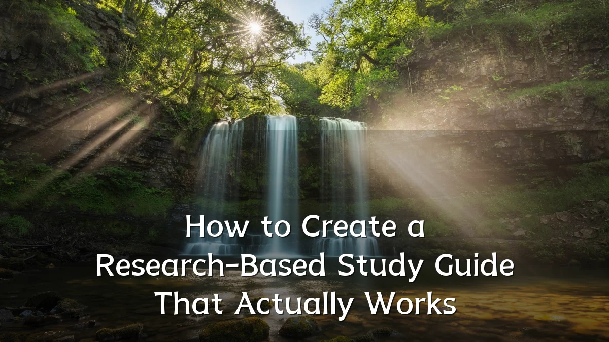 How to Create a Research-Based Study Guide That Actually Works