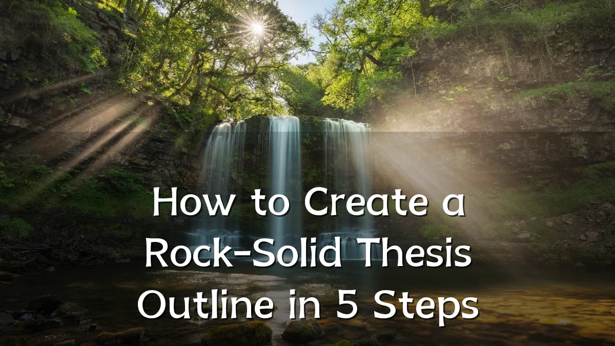 How to Create a Rock-Solid Thesis Outline in 5 Steps