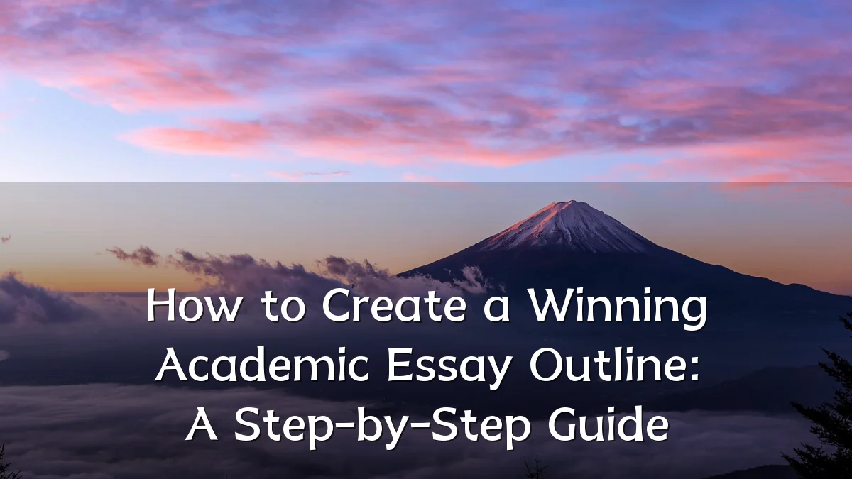 How to Create a Winning Academic Essay Outline: A Step-by-Step Guide