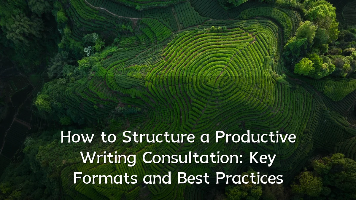 How to Structure a Productive Writing Consultation: Key Formats and Best Practices