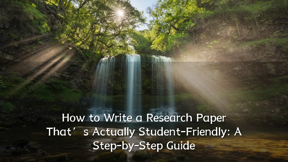 How to Write a Research Paper That’s Actually Student-Friendly: A Step-by-Step Guide