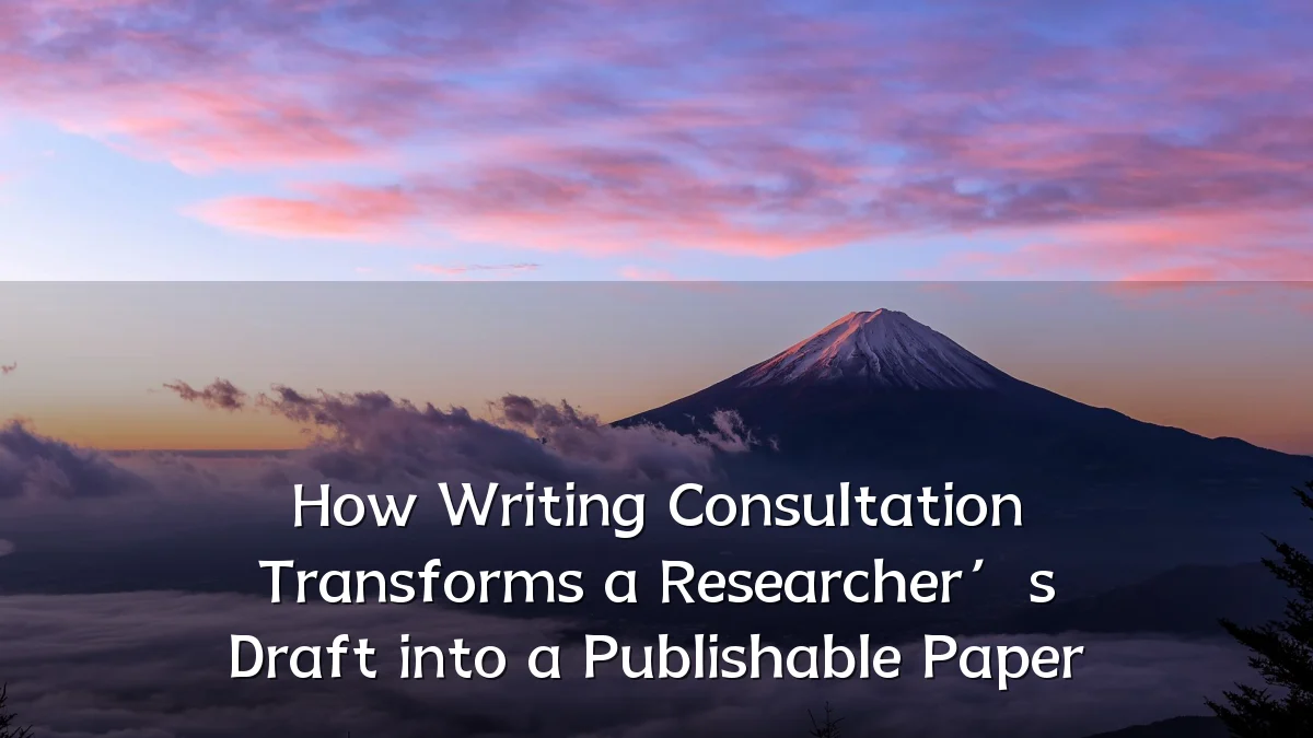 How Writing Consultation Transforms a Researcher’s Draft into a Publishable Paper