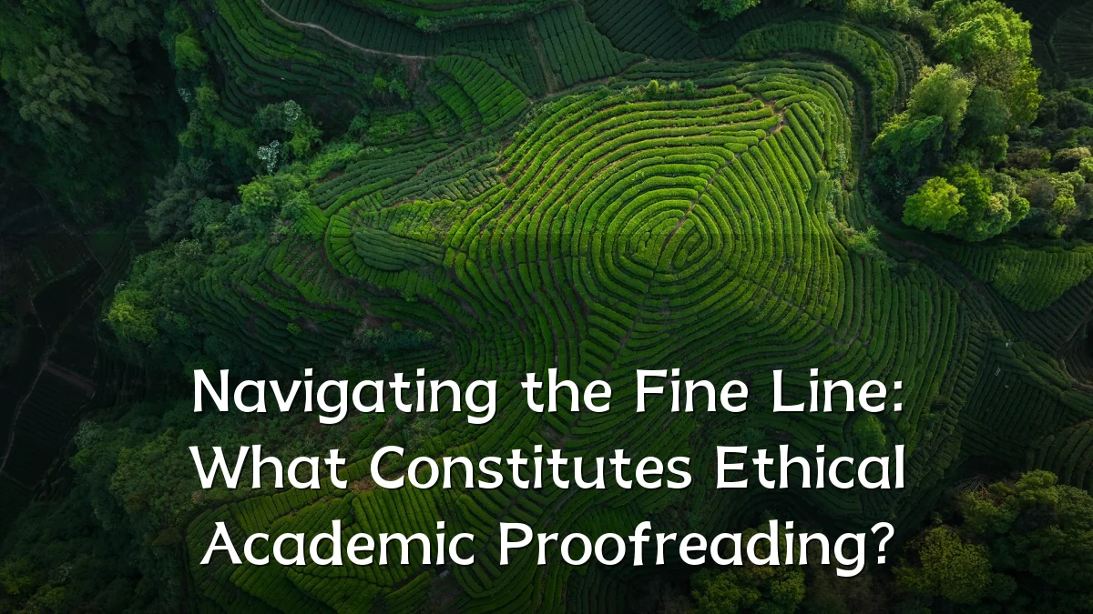 Navigating the Fine Line: What Constitutes Ethical Academic Proofreading?