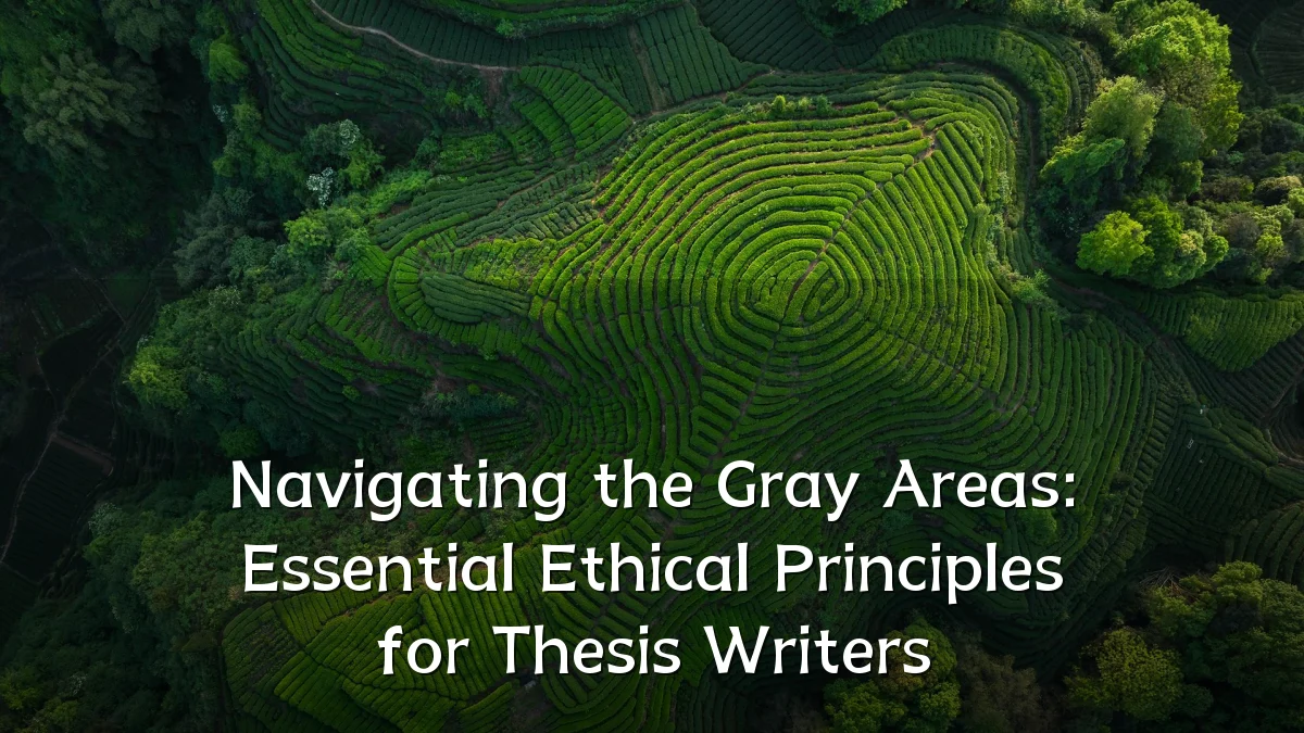 Navigating the Gray Areas: Essential Ethical Principles for Thesis Writers