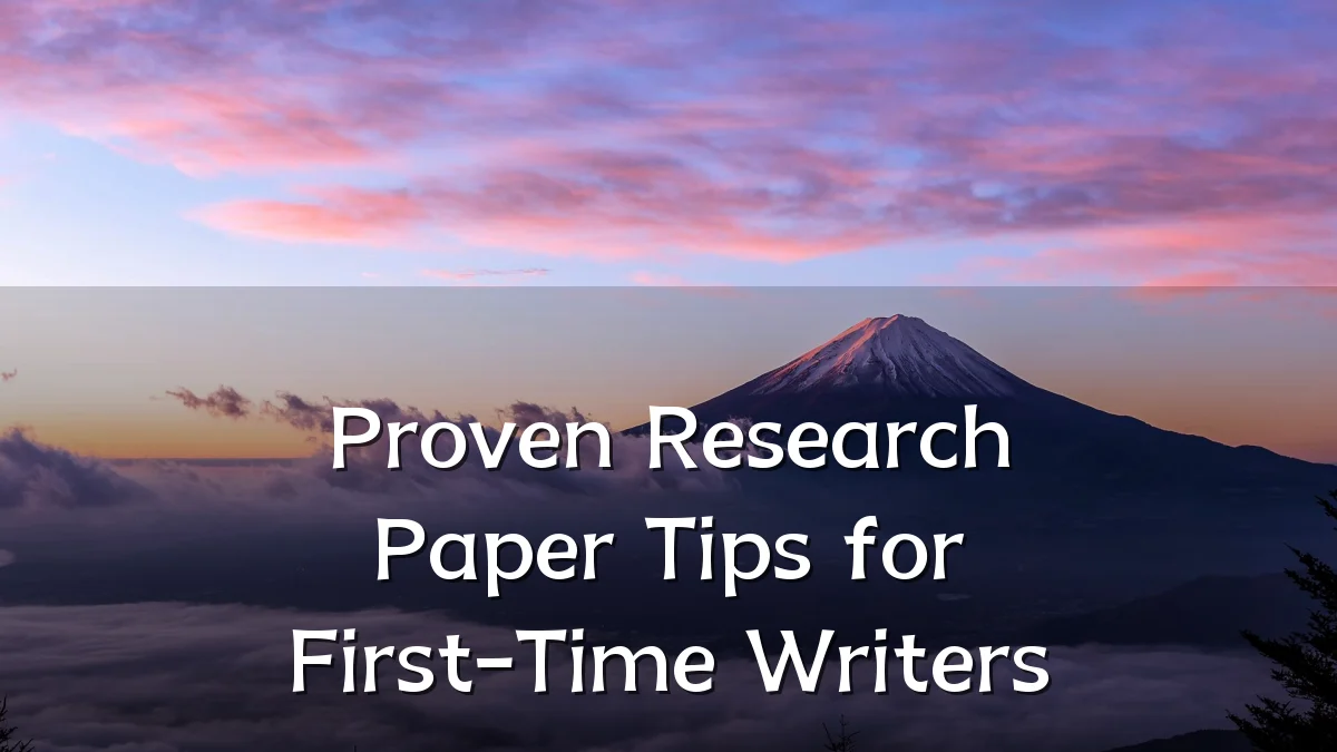 Proven Research Paper Tips for First-Time Writers