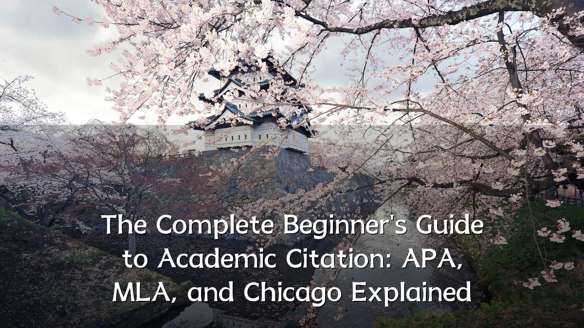 The Complete Beginner's Guide to Academic Citation: APA, MLA, and Chicago Explained