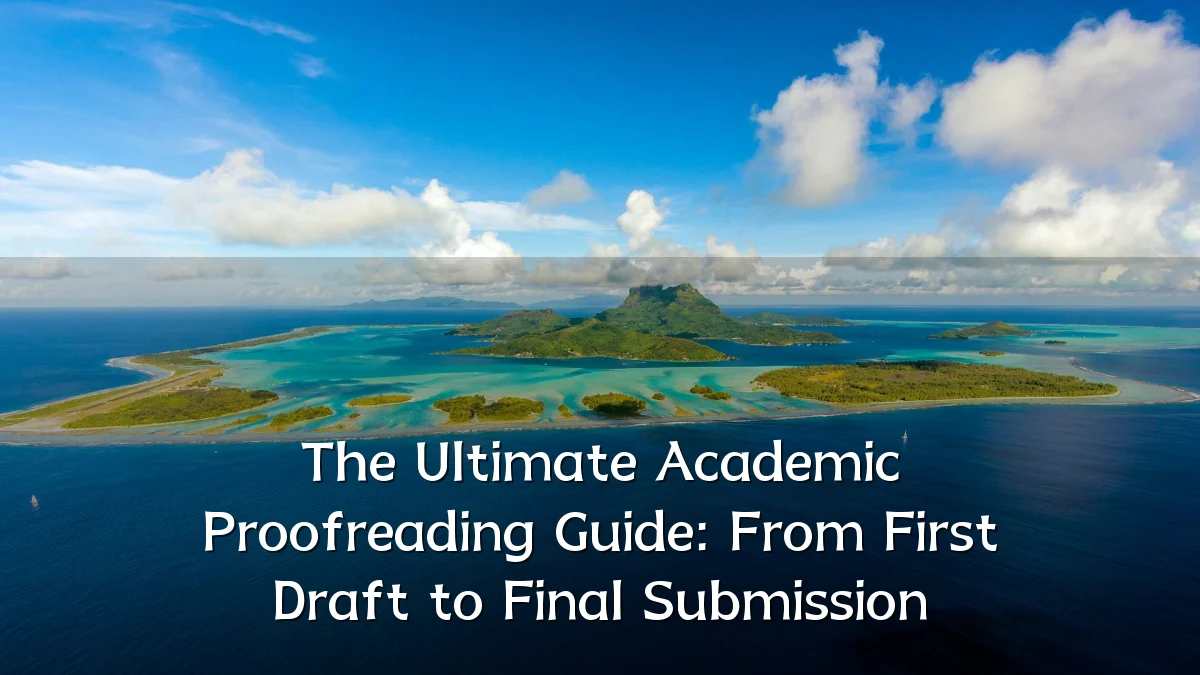 The Ultimate Academic Proofreading Guide: From First Draft to Final Submission