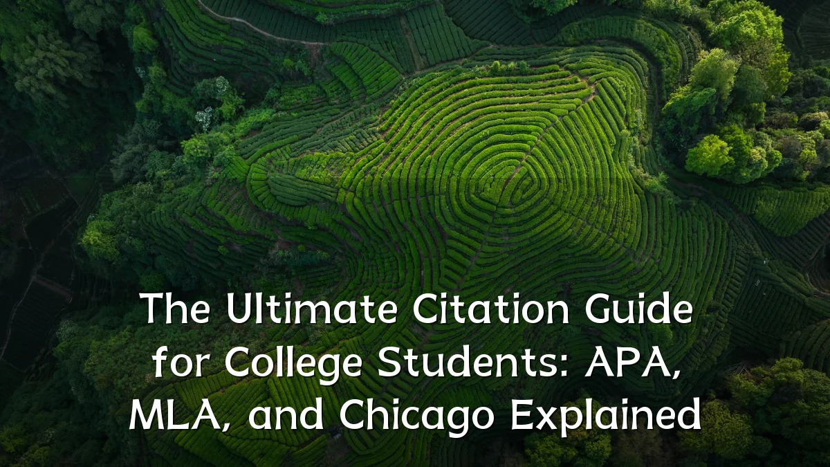 The Ultimate Citation Guide for College Students: APA, MLA, and Chicago Explained