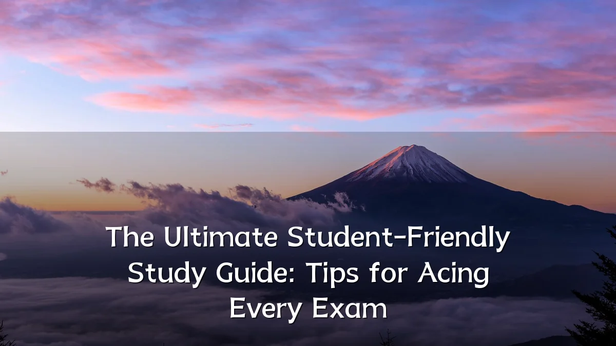 The Ultimate Student-Friendly Study Guide: Tips for Acing Every Exam