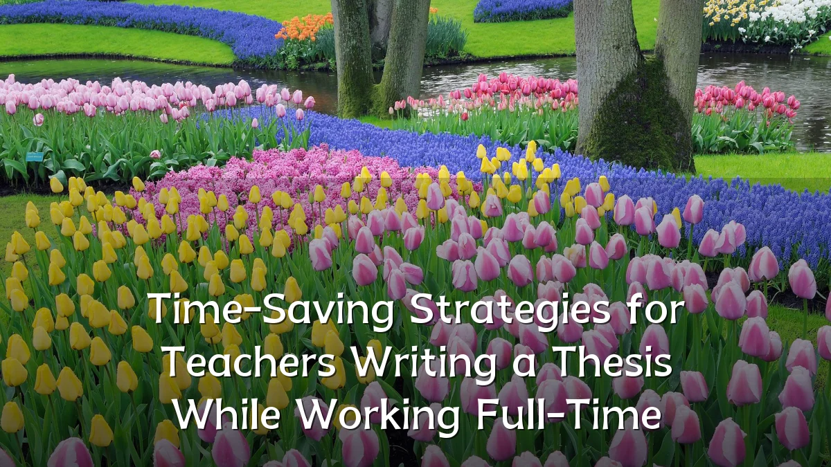 Time-Saving Strategies for Teachers Writing a Thesis While Working Full-Time