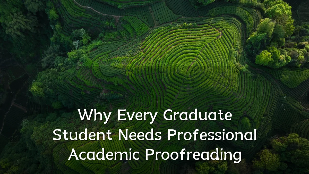 Why Every Graduate Student Needs Professional Academic Proofreading