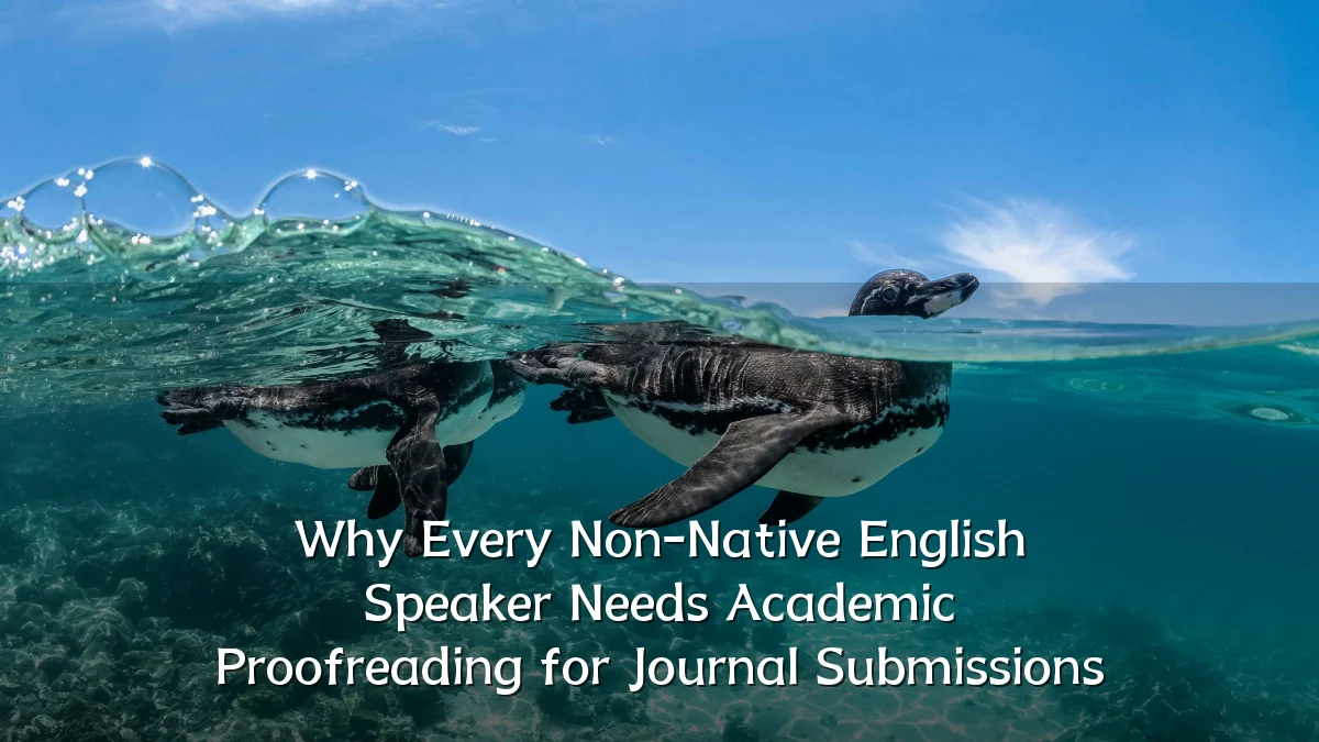 Why Every Non-Native English Speaker Needs Academic Proofreading for Journal Submissions