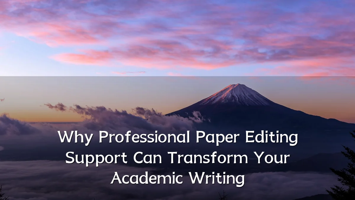 Why Professional Paper Editing Support Can Transform Your Academic Writing