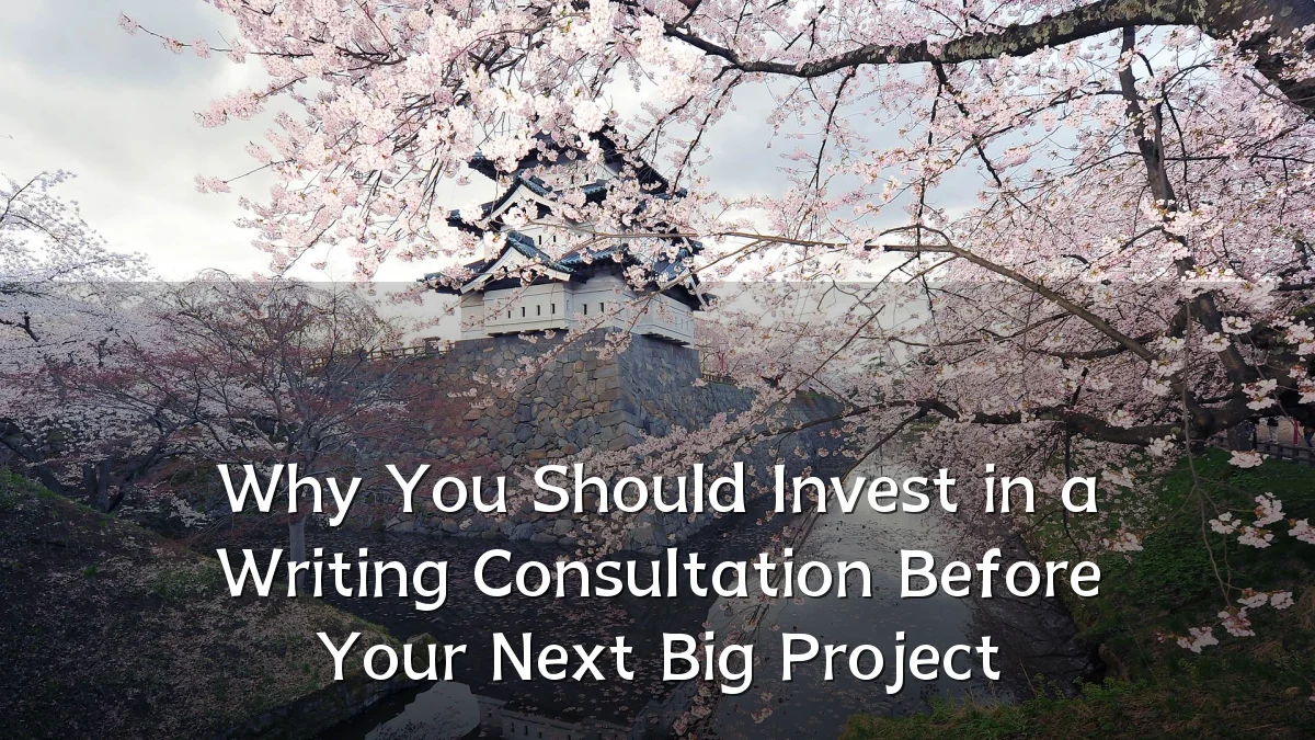 Why You Should Invest in a Writing Consultation Before Your Next Big Project