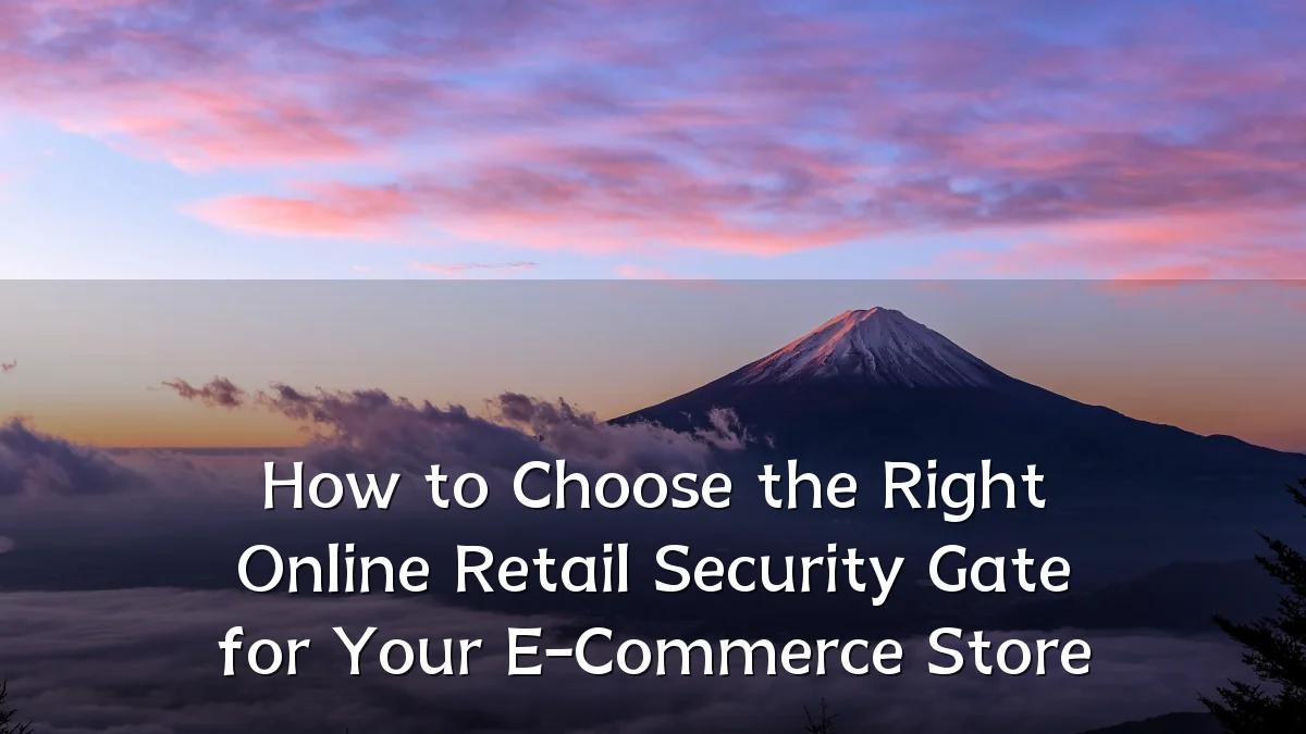 How to Choose the Right Online Retail Security Gate for Your E-Commerce Store