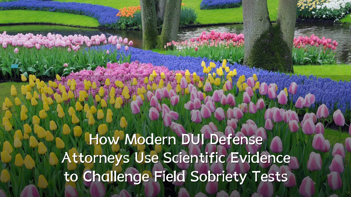 How Modern DUI Defense Attorneys Use Scientific Evidence to Challenge Field Sobriety Tests