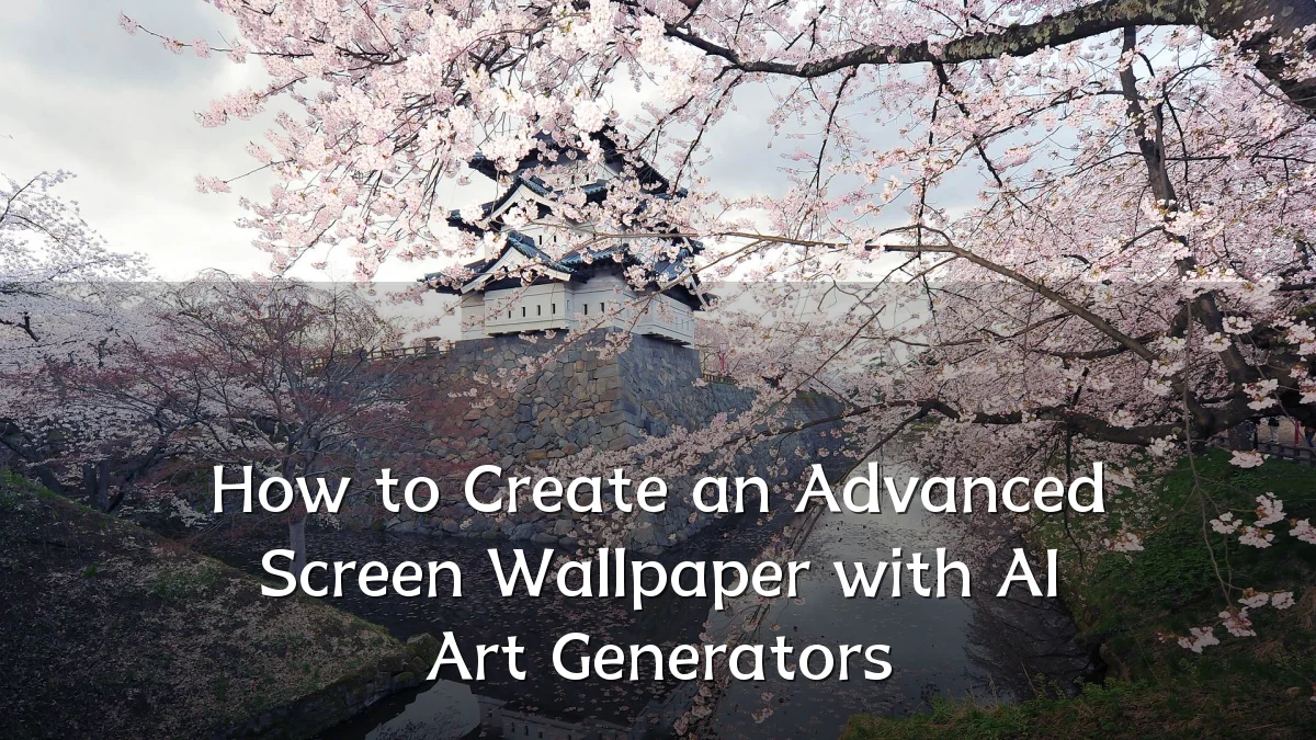 How to Create an Advanced Screen Wallpaper with AI Art Generators
